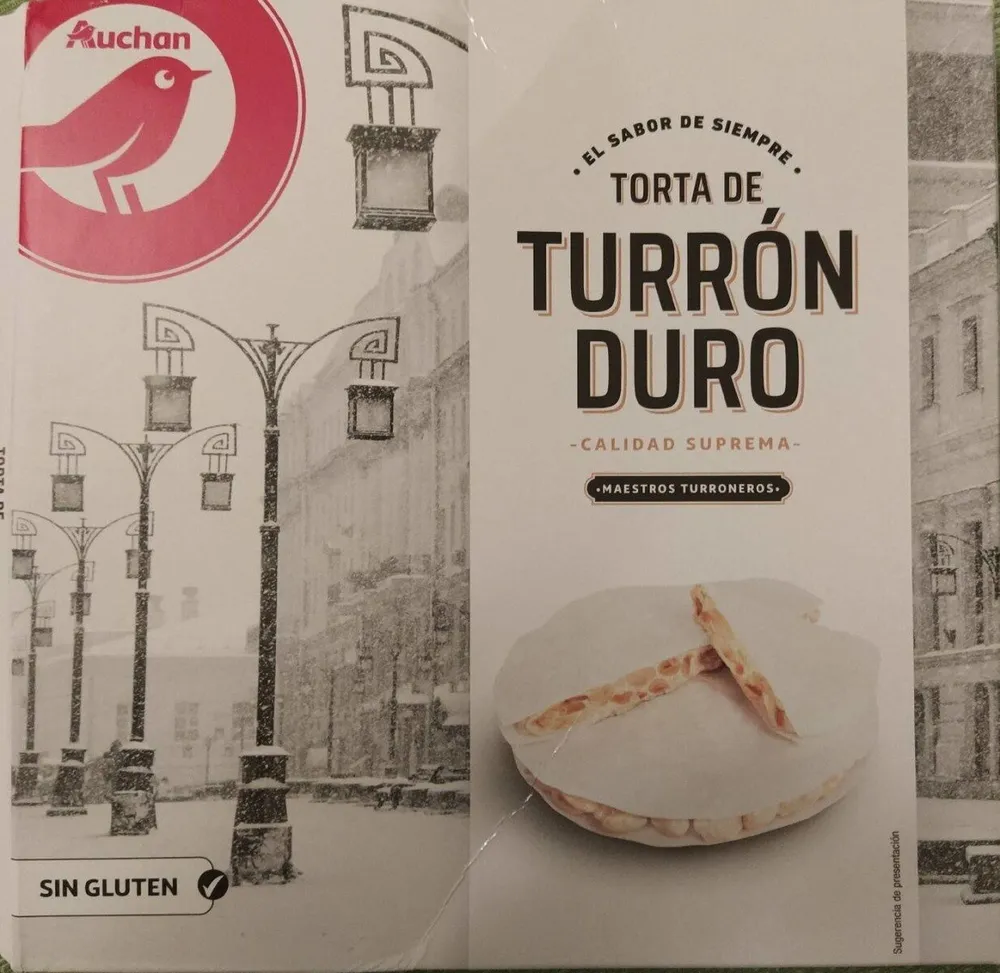 Torta de turrón duro