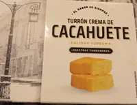 Turrón crema cacahuete