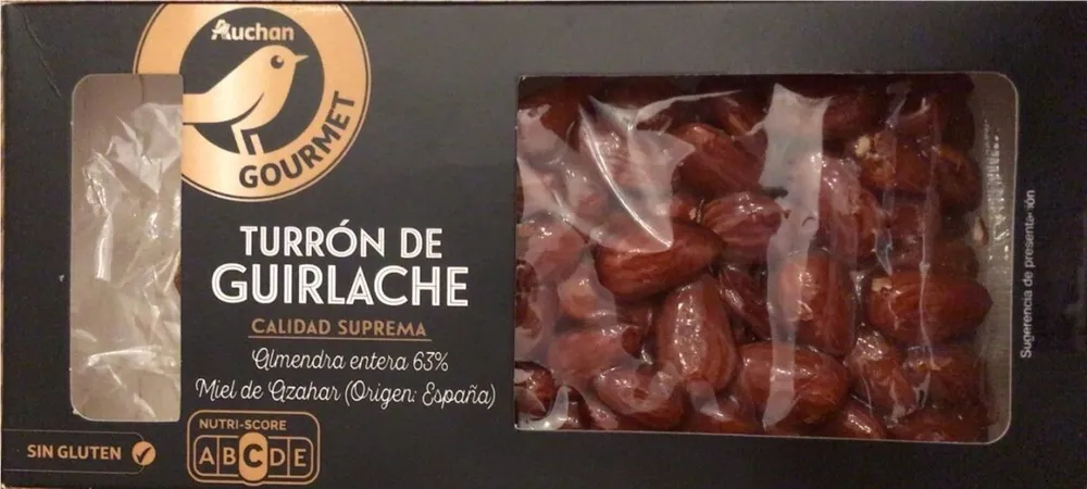 Turrón guirlache de almendra