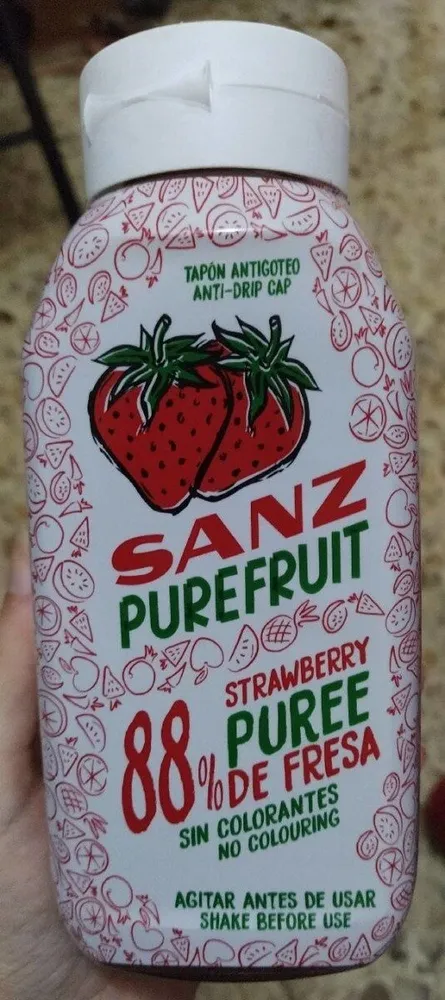 Preparado base de fruta