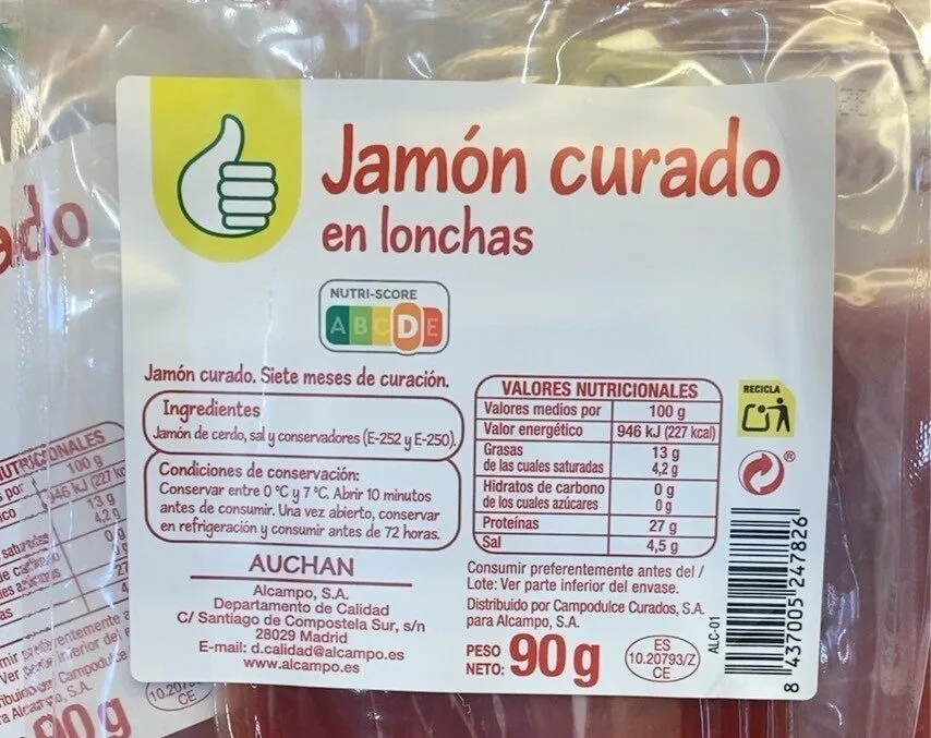 Jamón curado