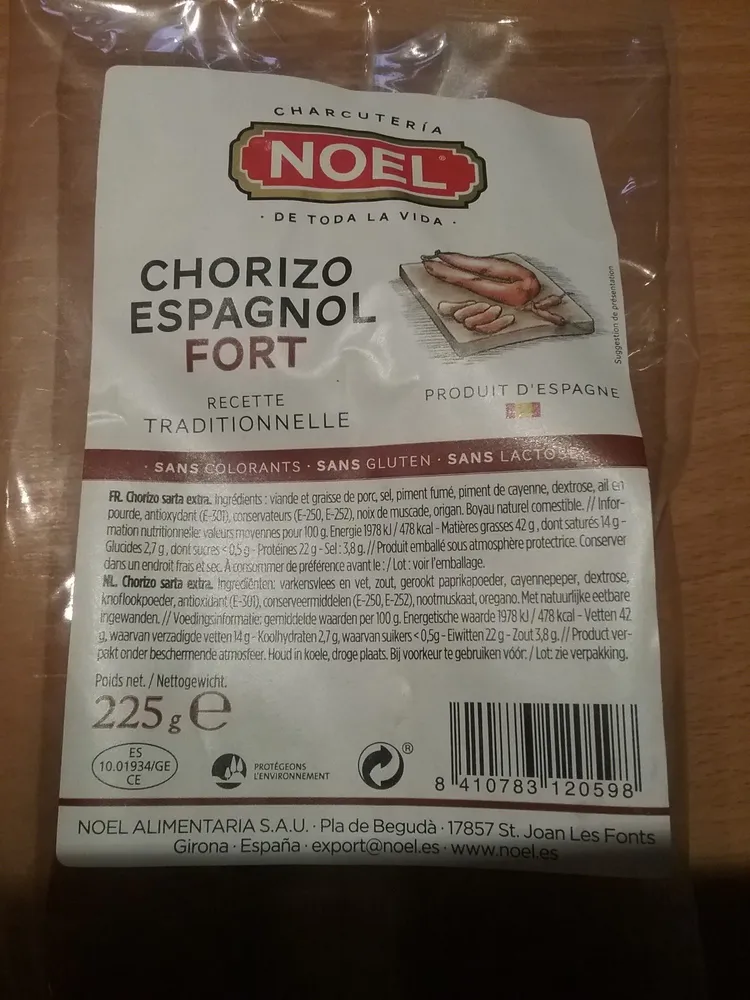 Chorizo espagnol fort