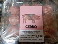 Albóndigas de cerdo con ajo y perejil
