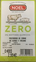 Preparado de carne de cerdo y vacuno