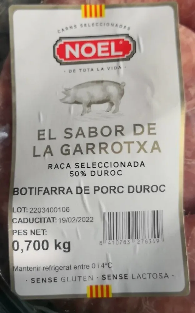 Botifarra de porc duroc