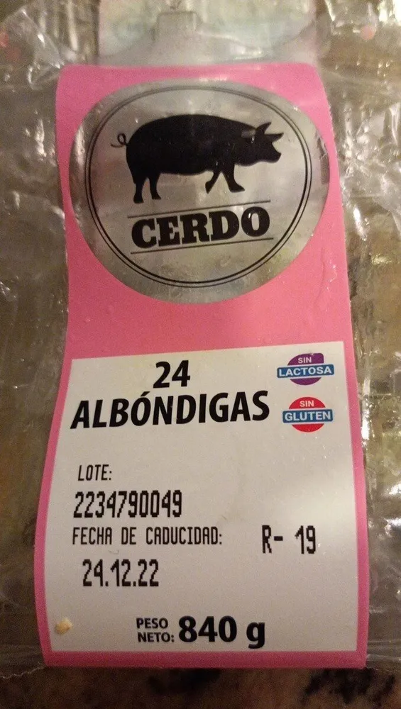Albóndigas cerdo