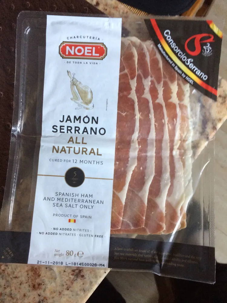 Jamon Serrano all natural cured for 12 months