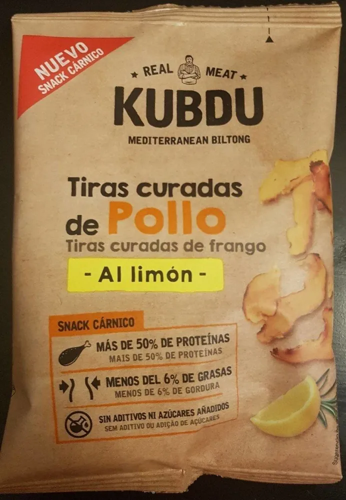 Tiras curadas de pollo -al limón-