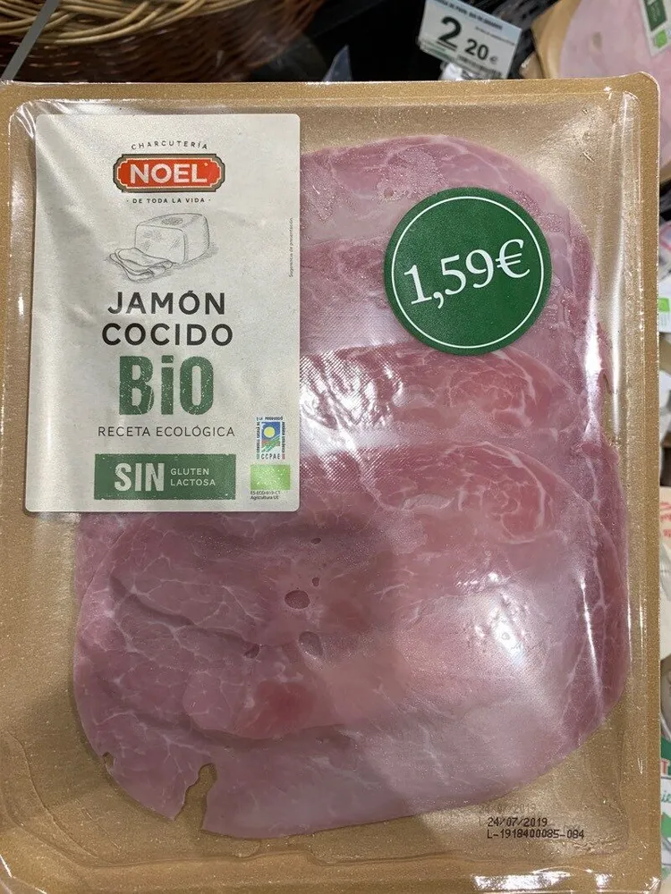 Jamón cocido bio