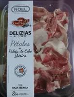 Pétalos de paleta de cebo ibérica