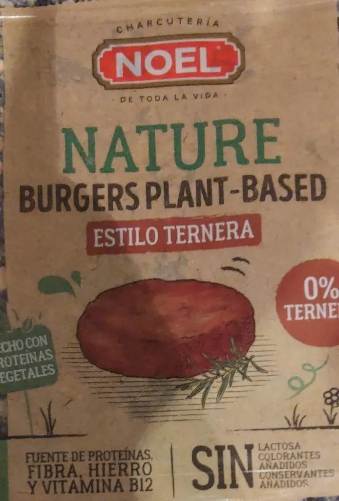 Nature burgers plant-based