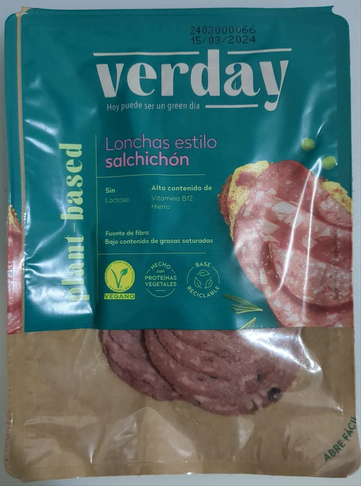Lonchas estilo salchichón