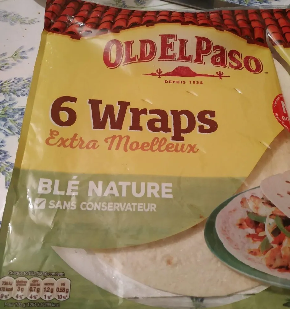 Wraps extra moelleux