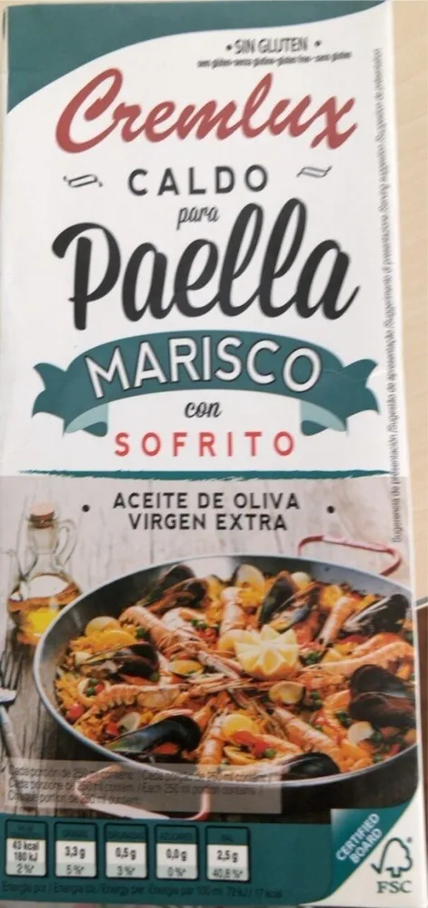 Caldo para paella marisco