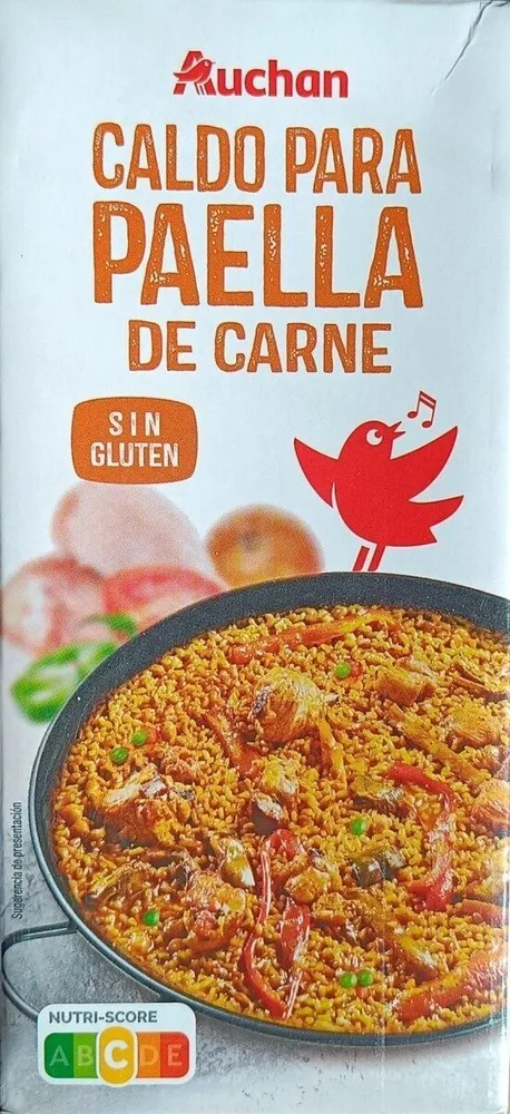 Caldo para paella de carne