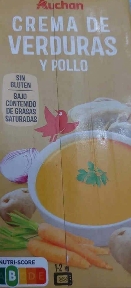 Crema de verduras y pollo
