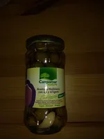 Aceituna hojiblanca morada ecológica con ajo y orégano