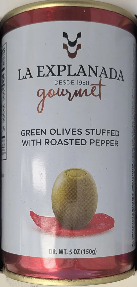 Aceitunas rellenas de pimiento