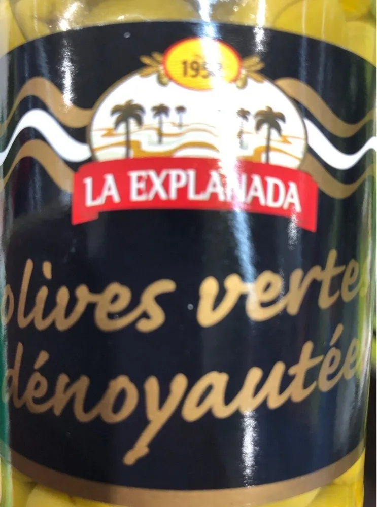 Olives vertes dénoyautées