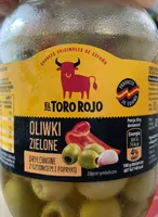 Oliwki zielone drylowane z czosnkiem i papryką