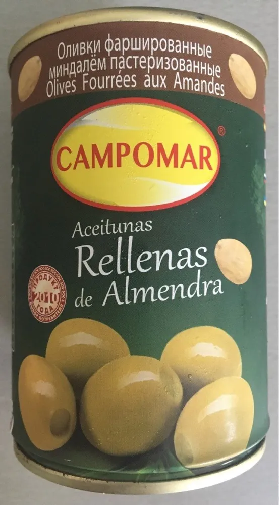 Aceituna Campomar Rellena Almendra 300 / 320 280 GR.