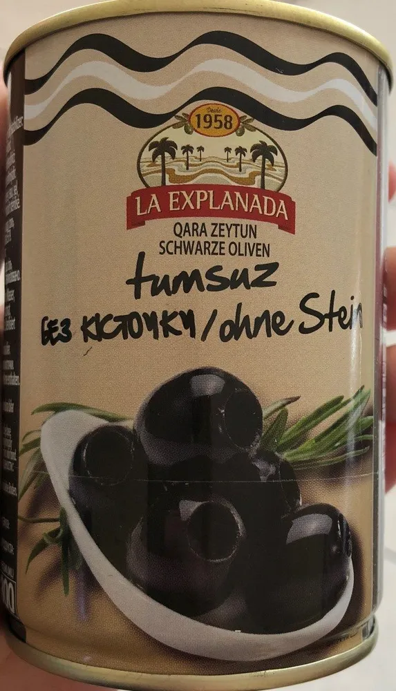 Olives noires dénoyautées