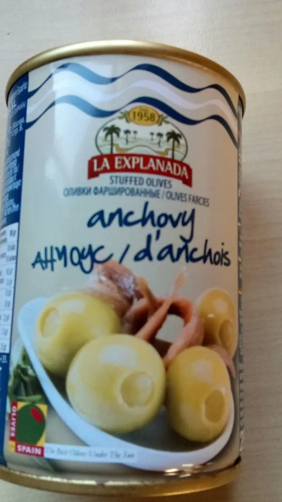 Aceituna Explanada Rellena De Anchoa 280 GR.