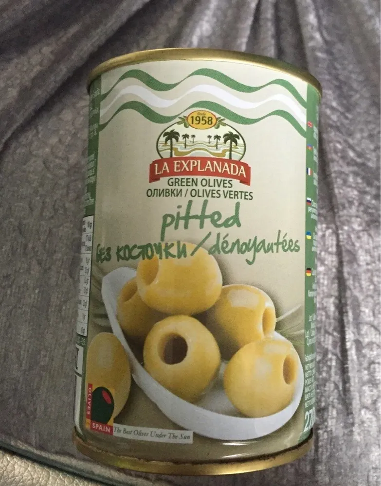 Olives vertes dénoyautées