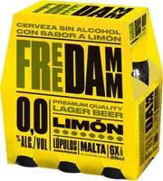 Cerveza sin alcohol con sabor a limón