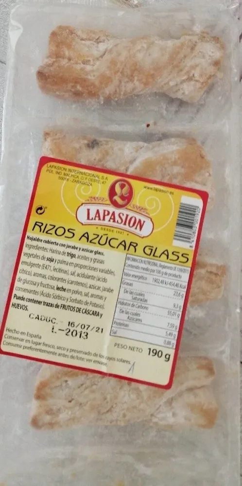 Rizos azucar glass