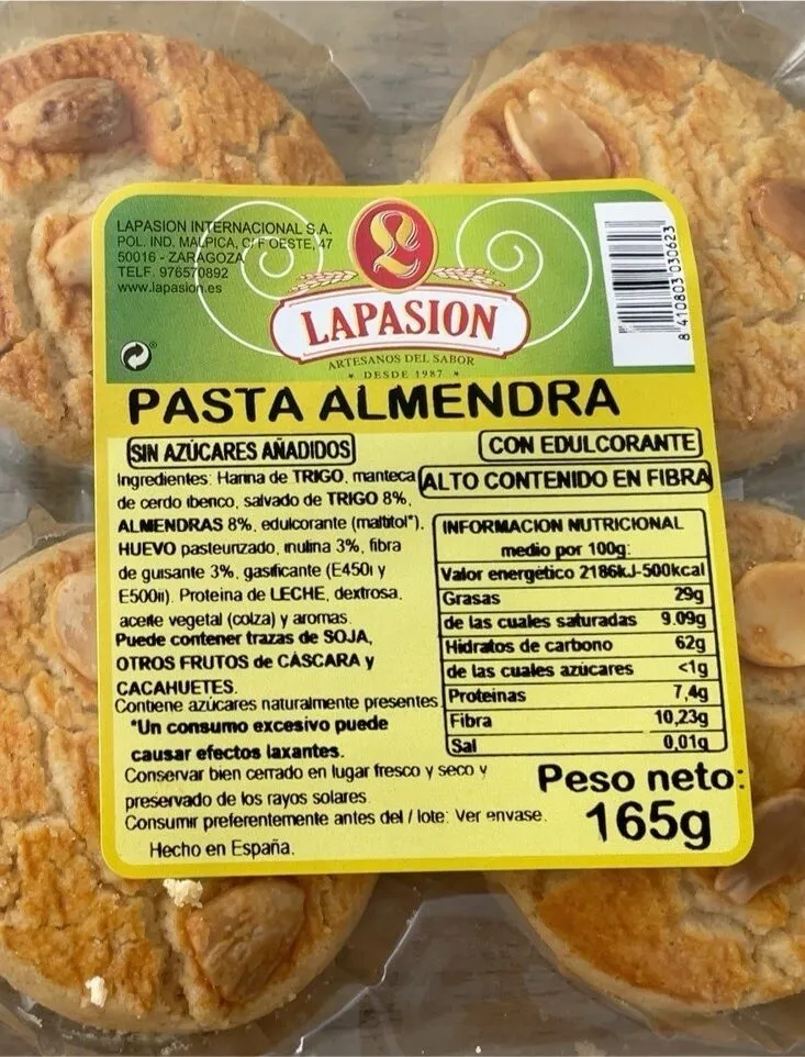 Pasta Almendra