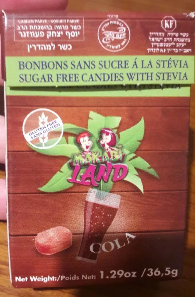Bonbons sans sucre cola