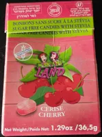 Bonbon sans sucre à la stévia cerise - MAKABI