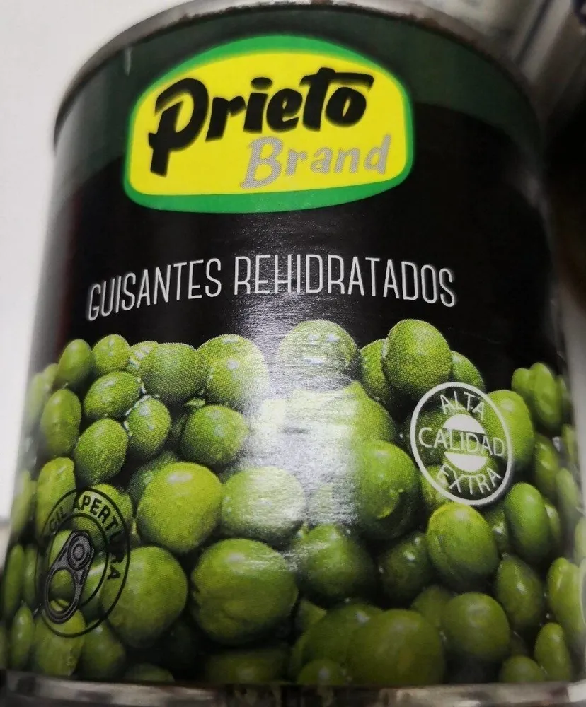 Guisantes rehidratados