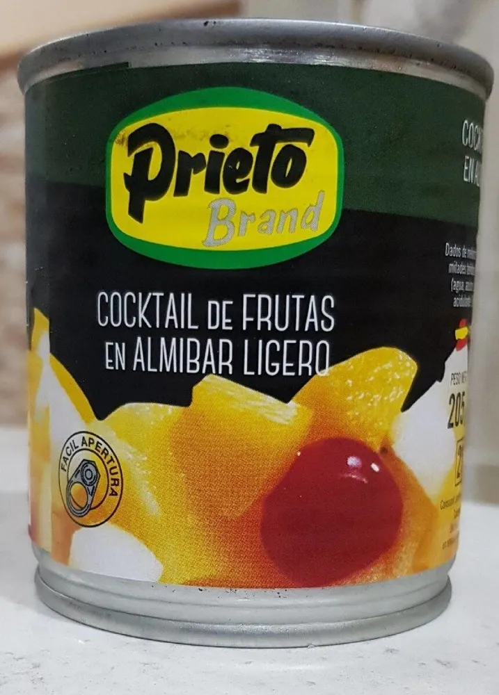 Cocktail de frutas en almíbar ligero