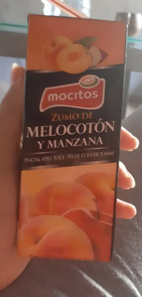 Zumo de melocotón  y manzana