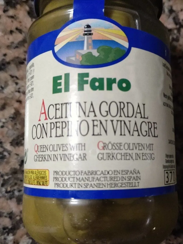 Aceituna gordal con pepino en vinagre