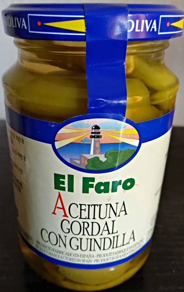 Aceituna gordal con guindillas