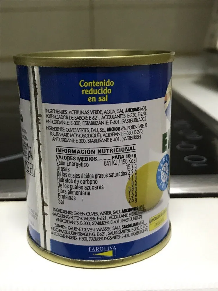 Aceitunas Rellenas de Anchoa