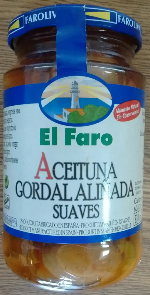 Aceituna Gordal aliñada suaves