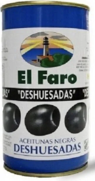 Aceitunas negras deshuesadas