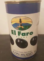 190G Olives Noires Entieres El Faro
