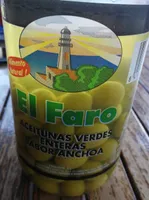 Aceituas verdes enteras sabor anchoa