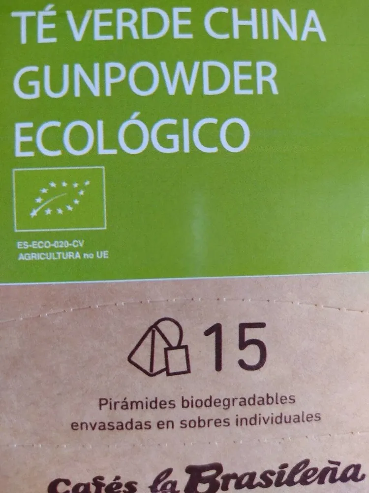 Te verde china gunpowder ecologico