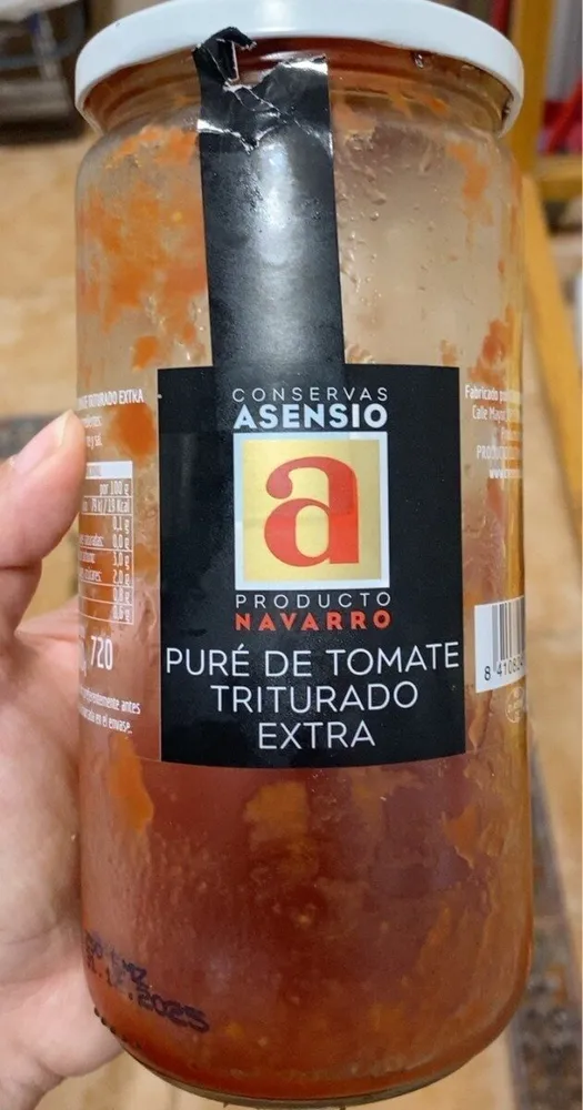 Puré de tomate triturado extra