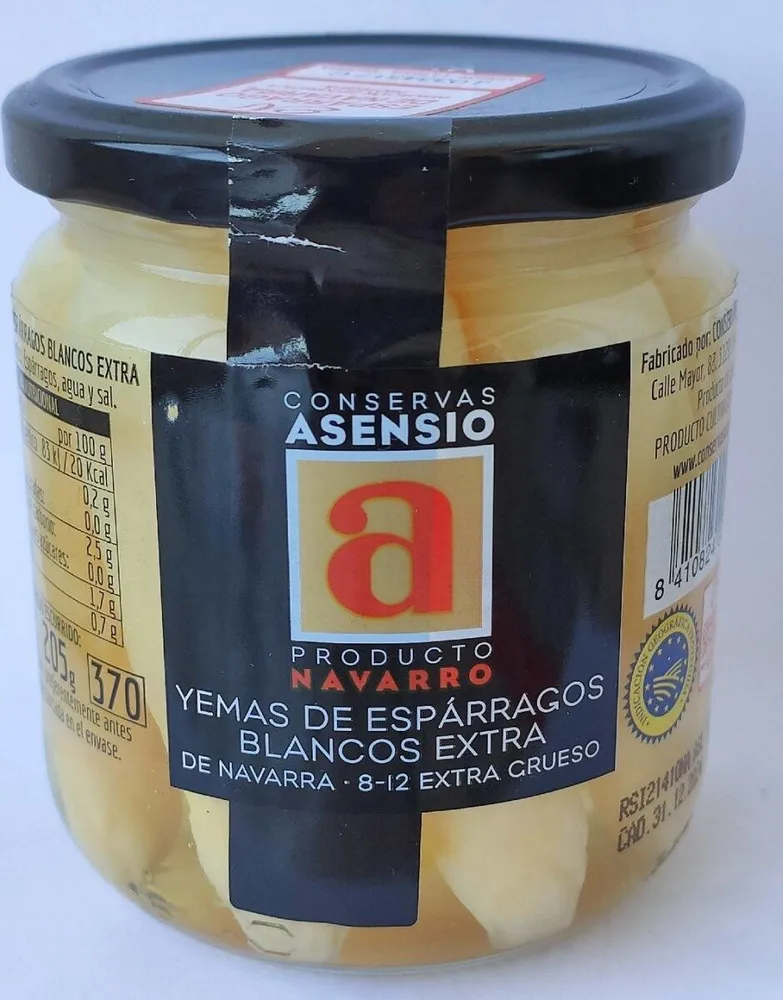 Yemas de espárragos blancos extra