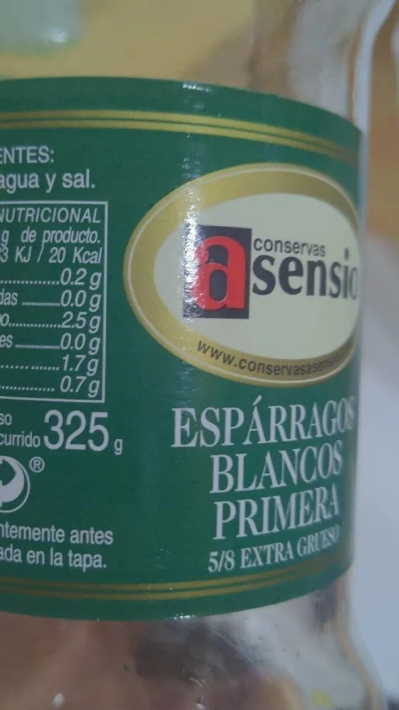 Espárragos blancos primera