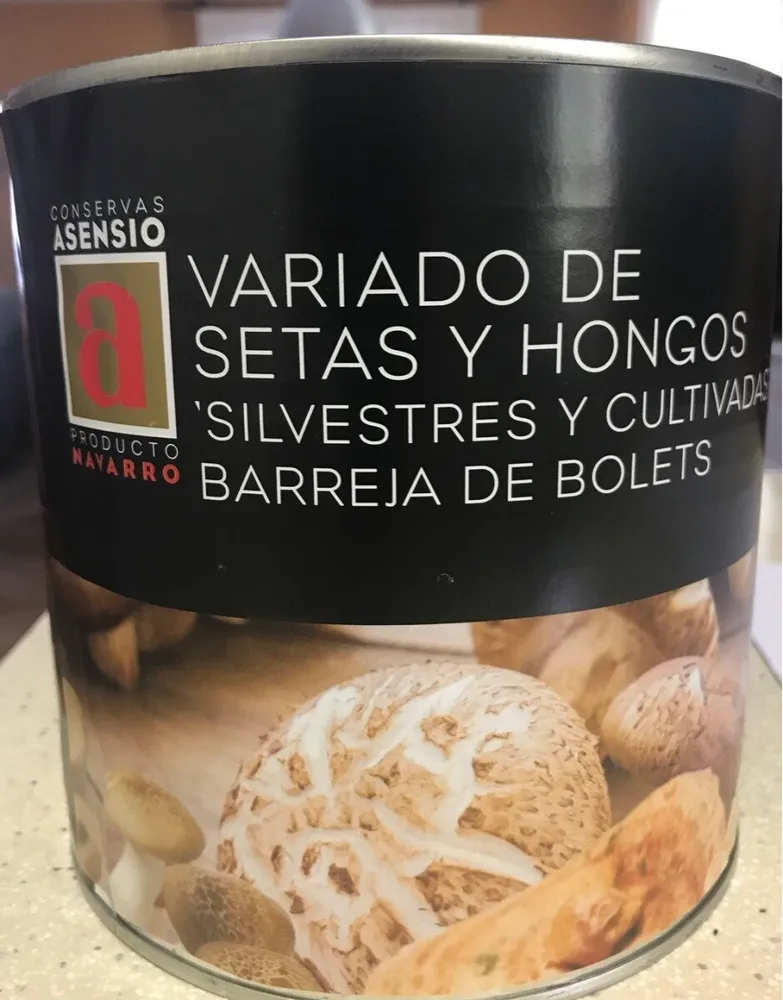 Variado de setas y hongos
