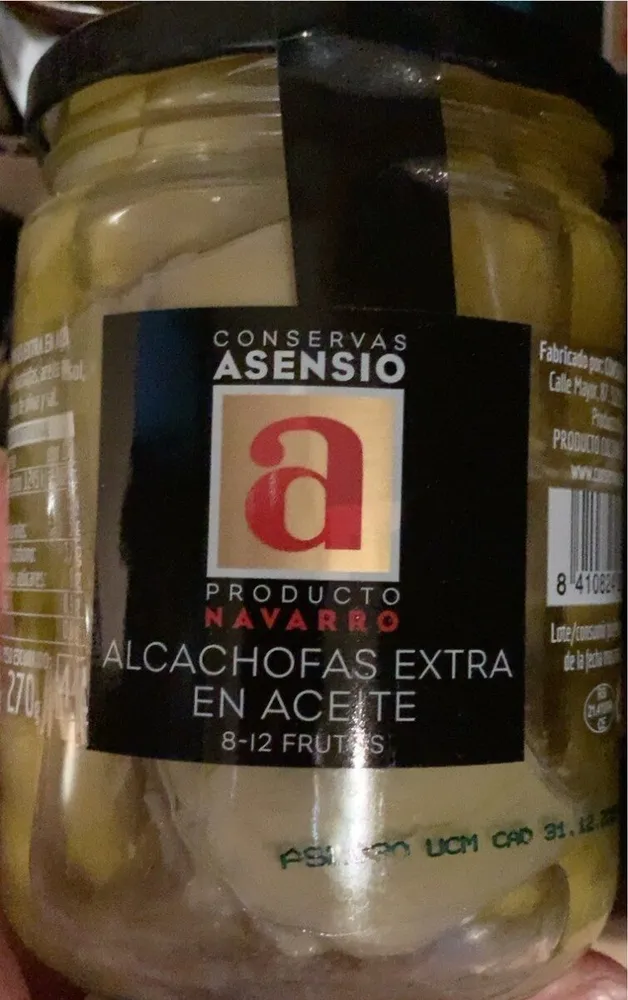 Alcachofas  Extra en aceite