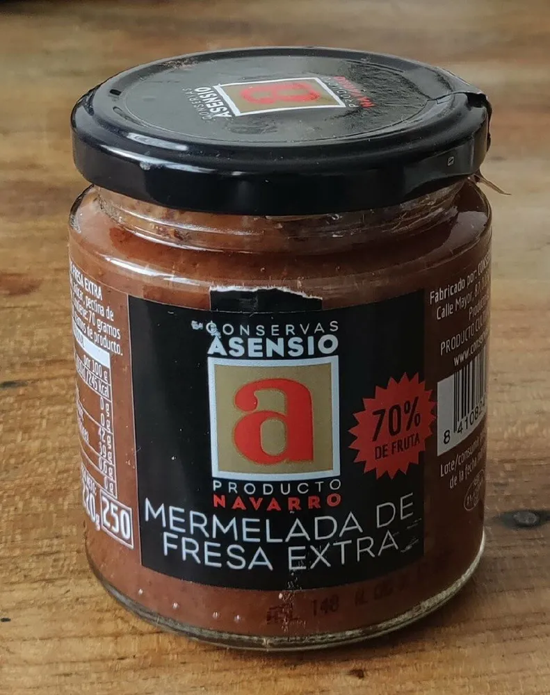 Mermelada de fresa extra